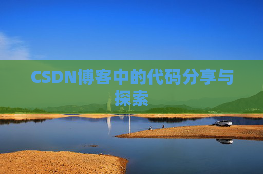 CSDN博客中的代码分享与探索